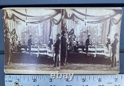 Civil War Vermont 2x lg Stereoview Card Photograph s Death George Stannard