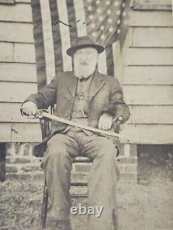 Civil War Veteran withSword Manteo, NC Outer Banks Local Resident Caje Etheridge