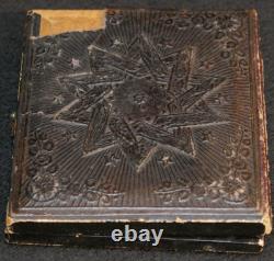 Civil War Wild West Tintype Ferrotype Photograph Gunfighter Large Bowie Knife