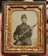 Civil War Ambrotype Of Young Soldier With Potsdam Rifle
