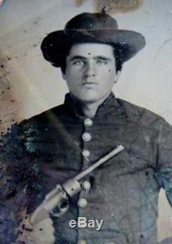 Civil War ambrotype possible Rebel