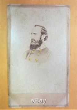 Civil War cdv Confederate Gen. Thomas STONEWALL Jackson, hand tinted, NICE
