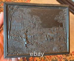 Civil War-era 1/2 plate tinted clearglass ambrotype in rare case of four women