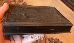 Civil War-era 1/2 plate tinted clearglass ambrotype in rare case of four women