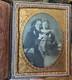 Civil War Era 1/4 Plate Clear Glass Ambrotype Mother With Child