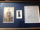 Civil War Soldier Cdv Photograph With Service Medal And Letter In Frame
