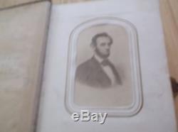 Civil war era Abe Lincoln, John Wilkes Booth and other cabinet cards, CVD album