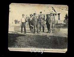 Civil war era cdv of a survey crew / occupational / rare 1860s photo