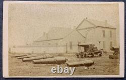 Civil war outdoor cdv of large Cannons