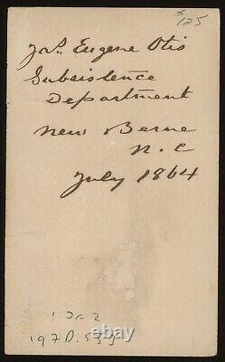 Co E Forty Fifth Mass Vol JAMES OTIS Signed CDV Civil War