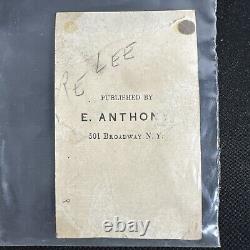 Confederate Civil War General Robert E. Lee Rare Portrait/CDV CSA Anthony
