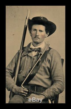 Confederate Civil War Soldier Possibly Texas Original 1/6 Ambrotype Photo