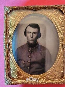 Confederate South Carolina 9th Plate Civil War Soldier Ambrotype