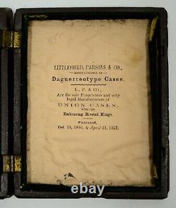 DAMAGED Littlefield Parsons Dag Union Civil War Case 1/4 Plate Daguerreotype