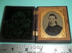 Daguerreotype. Gutta Percha. Union Angel Case. Lady Rosy Cheeks. Antique
