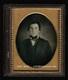 Daguerreotype Photo Id'd Civil War Soldier Vet Axtell Kitch 7th Illinois Cavalry