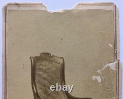 Daniel Camp Civil War CDV Robert E Lee Surrender Chair Signed Edward W Whitaker