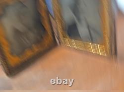 Double Framed Hinged Photograph Civil War Era Ambrotype Women & Man