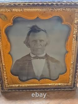 Double Framed Hinged Photograph Civil War Era Ambrotype Women & Man