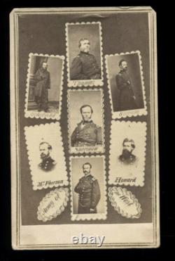 E & Ht Anthony Composite Army Of The West CIVIL War Generals CDV Soldiers 1860s