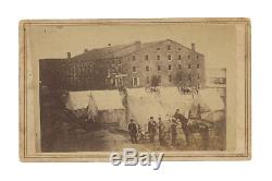 Early Civil War CDV of Richmond's Libby Prison Prior to Walls Being Whitewashed