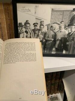 Ernest Hemingway Signed Autograph 1942 Book For Whom The Bell Tolls + Photo Us