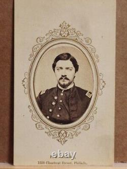 Excellent oval Cdv of an unidentified Captain with Cooper, Philadelphia, backmark