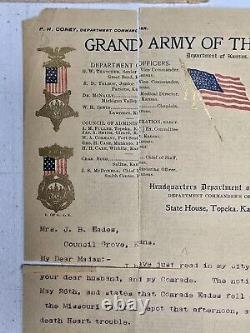 Extremely Rare Civil War Veteran Collection Identified Tintype & 1906 G. A. R. Le