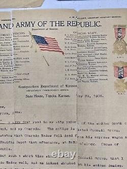 Extremely Rare Civil War Veteran Collection Identified Tintype & 1906 G. A. R. Le