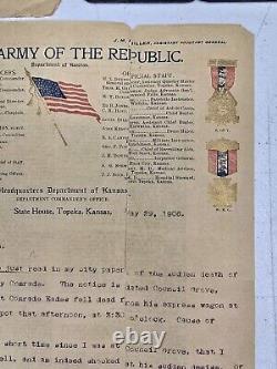 Extremely Rare Civil War Veteran Collection Identified Tintype & 1906 G. A. R. Le