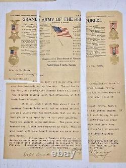 Extremely Rare Civil War Veteran Collection Identified Tintype & 1906 G. A. R. Le