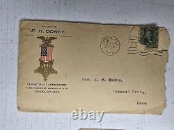 Extremely Rare Civil War Veteran Collection Identified Tintype & 1906 G. A. R. Le