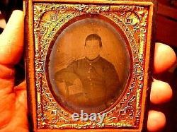 Family Collection Antique Photographs 1 Dag 4 Ambros Includes Civil War Soldier