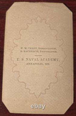 Four (4) US Naval Academy CDVs circa 1865 - Two Identified