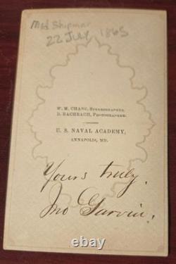 Four (4) US Naval Academy CDVs circa 1865 - Two Identified