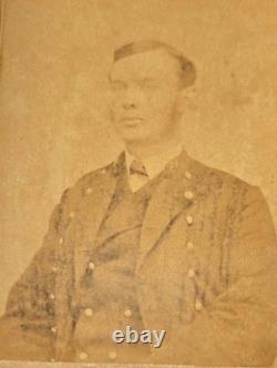 Four (4) US Naval Academy CDVs circa 1865 - Two Identified
