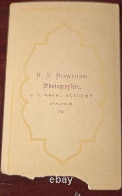 Four (4) US Naval Academy CDVs circa 1865 - Two Identified