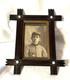 Framed B/w Studio Photo Of Young Civil War Soldier In Uniform In Period Frame