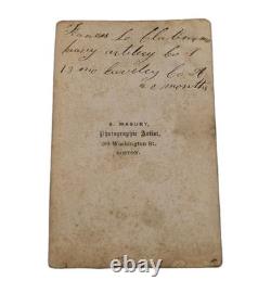 Frances Clayton Civil War Woman Soldier CDV Pair S. Masury Boston Massachusetts