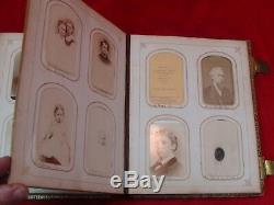 From US CIVIL WAR Time 1863 FAMILY PHOTO ALBUM With 75 Photos