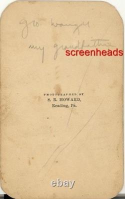 GEORGE WANGER CIVIL WAR CDV PHOTO Pennsylvania Armed Union Soldier VG