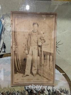 GETTYSBURG/2ND Manassas WIA Escutcheon US Civil War With Tintype And CDV