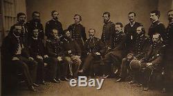 Great CIVIL War Cabinet Card Photo Print Of Major General Meade And Staff