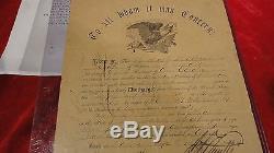 Great CIVIL War Era-discharge Letter & Cabinet Card Photo-soldier-12th Ohio-cav