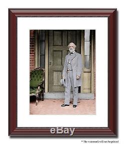 Gen Robert E Lee Richmond Confederate 11x14 Framed Photo Color Civil War -03116