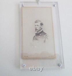 General Alexander Shaler group RARE signed Cdv- wartime pose- CMH