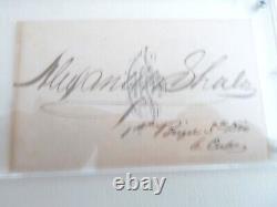 General Alexander Shaler group RARE signed Cdv- wartime pose- CMH