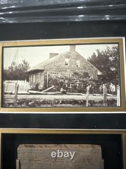 General Robert E. Lee Civil War House Remnant -Parade Fan COA. Museum Glass