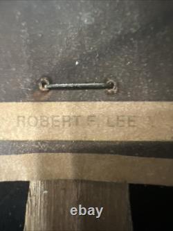 General Robert E. Lee Civil War House Remnant -Parade Fan COA. Museum Glass