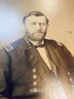 General Ulysses S Grant CIVIL War Original Rare Army Burnham CDV Cabinet Photo